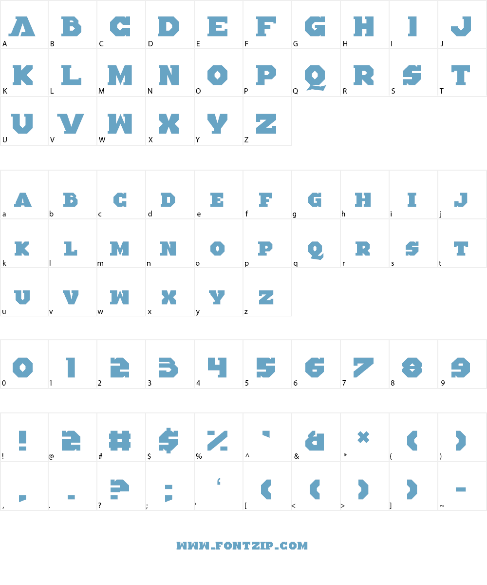 Altered Quest Font Character